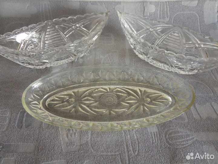 Салатница хрустальная советская