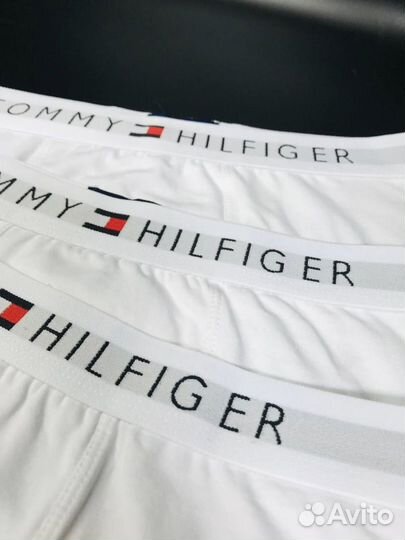 Трусы мужские tommy hilfiger белые хлопок арт.976