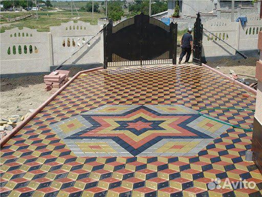 Тротуарная плитка (ромб) 3D