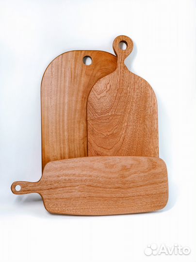 Набор разделочных деревянных досок из массива