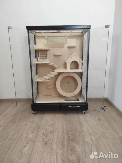 Витрина клетка для шиншиллы, дегу, бурундука, и др