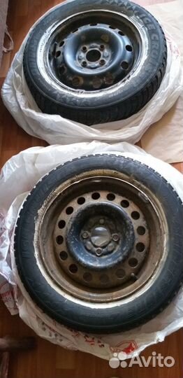 Колеса на дисках б/у R 14 175/65 диски 4х100 (рено