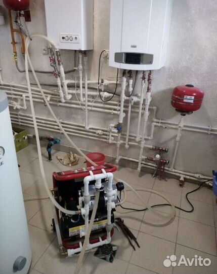 Промывка Батарей Теплых полов