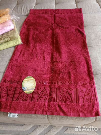 Полотенце махровое бамбук 100 процентов 6 шт