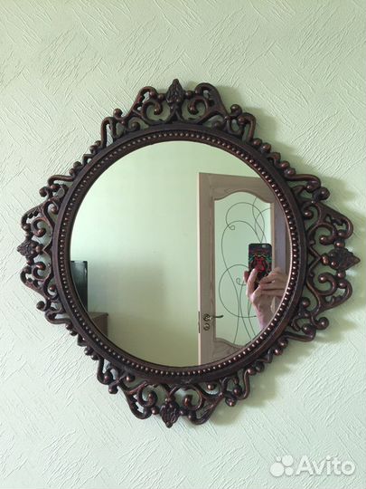 Зеркало с ковкой, СССР винтаж