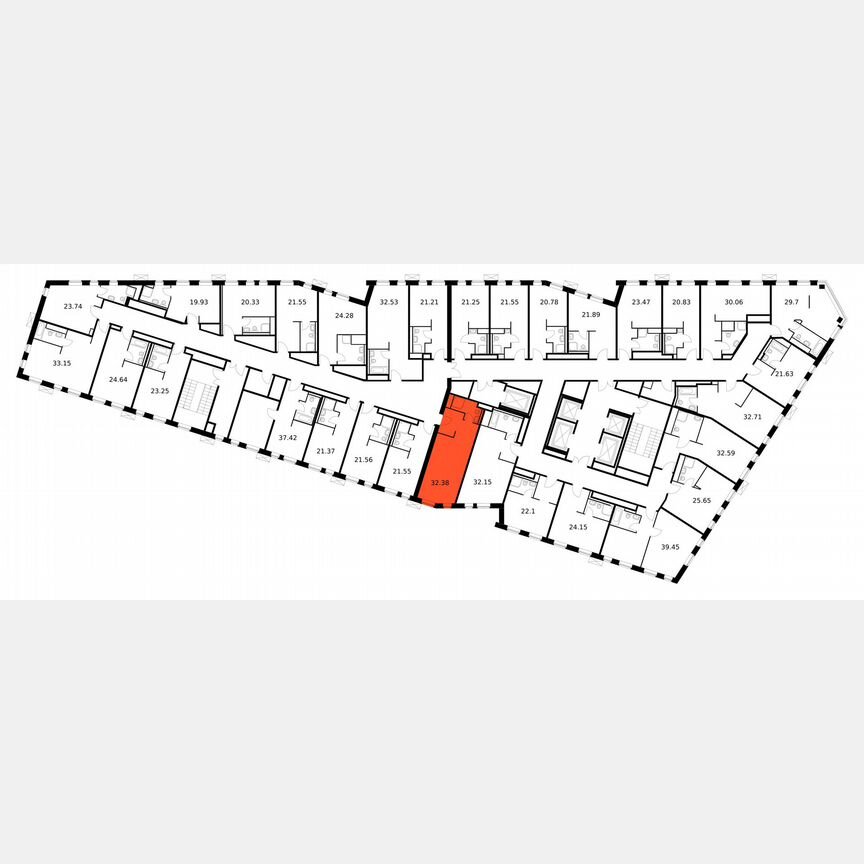 Апартаменты-студия, 32,4 м², 11/15 эт.