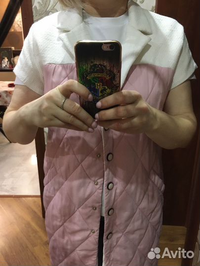 Жилет женский розовый 46 размера