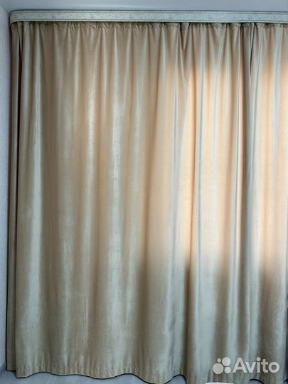 Комплет шторы блэкаут и тюль вуаль