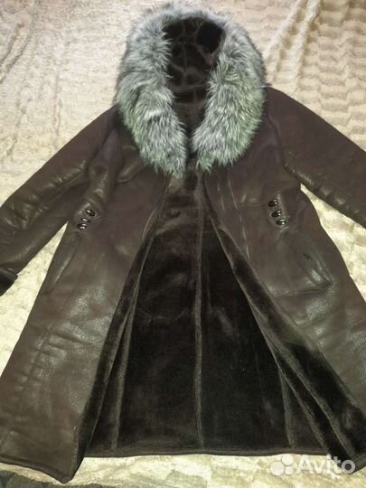 Дубленка женская искусственная бу