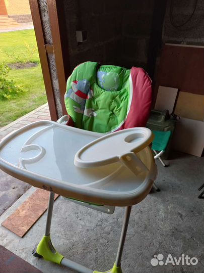 Детский стульчик для кормления chicco polly