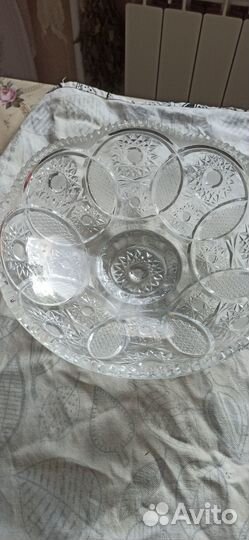 Вазы для фруктов хрусталь Гусь хрустальный