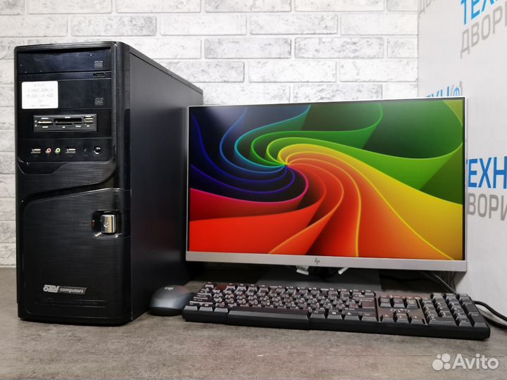 Компьютер i5-2400 ram 8gb ssd 128gb hdd 500gb