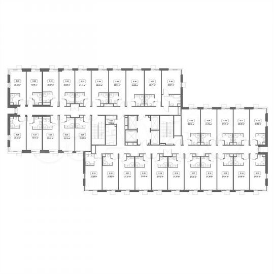 Апартаменты-студия, 23,3 м², 5/21 эт.