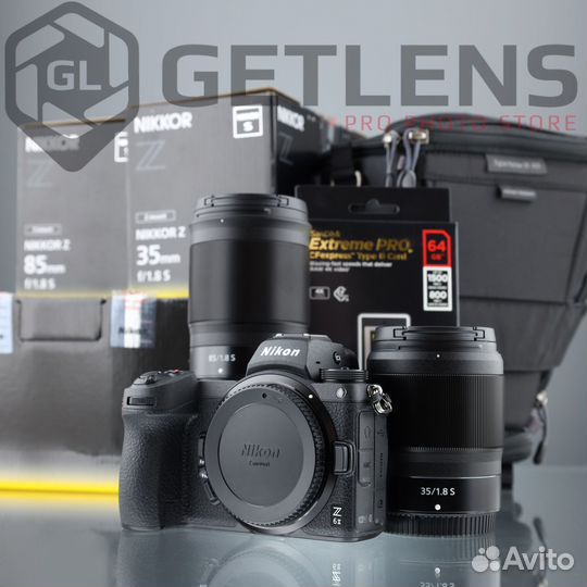 Nikon Z6 II+Z 35mm+Z 85mm+SanDisk 64Gb+Holster 20
