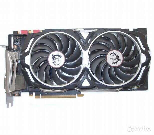 Видеокарта GTX 1070 MSI armor 8gb