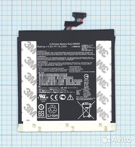 Акб C11P1331 Asus FonePad 8 FE380CG 3.8V 15.2Wh
