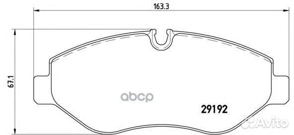 Колодки тормозные дисковые перед P50085 Brembo