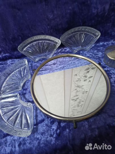 Хрустальная менажница СССР