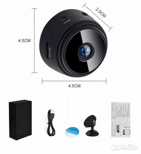 Камера видеонаблюдения wifi мини