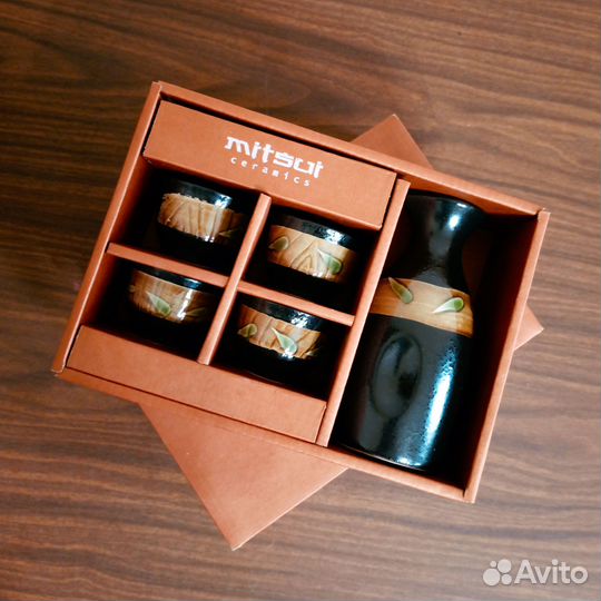 Набор керамических чашек для сакэ - Mitsui ceramic