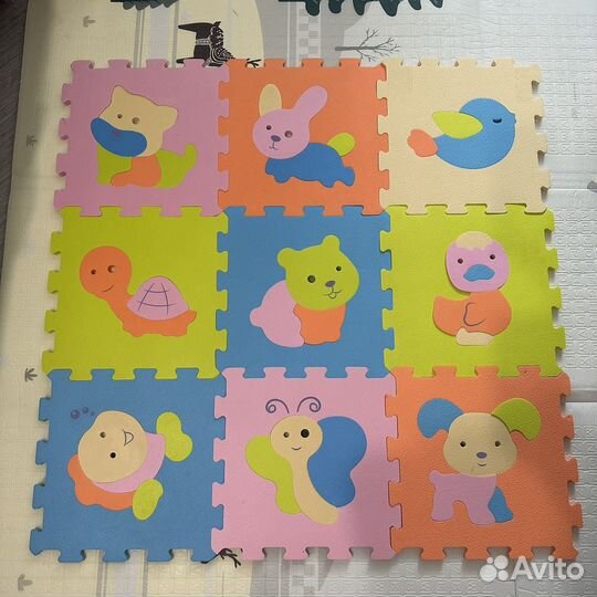 Детский коврик для ползания пазл