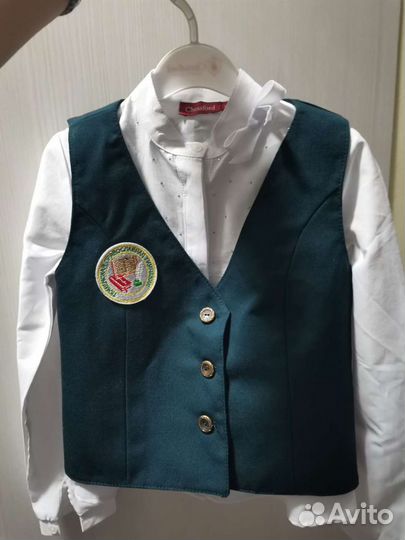 Жилетка православная гимназия новая и рубашка