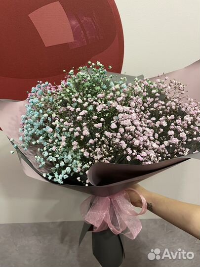 Букет цветов из гипсофилы, доставка