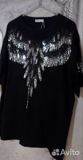 Женские футболки со стразами 46-48-50-52-54