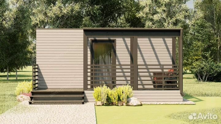 Модульный дом в современном стиле