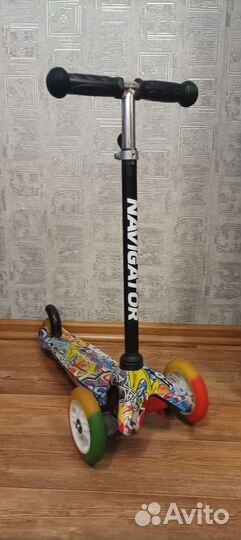 Самокат детский трехколесный бу