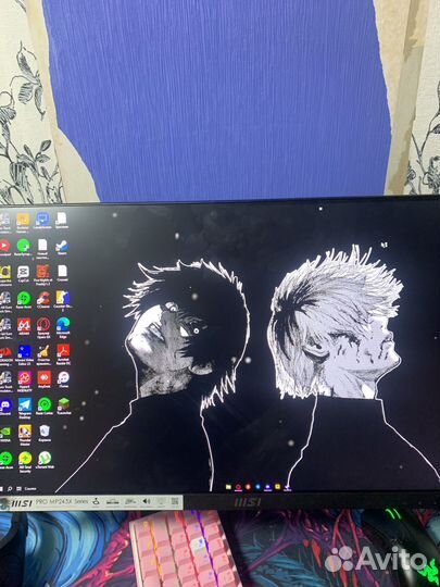 Игровой пк с монитором MSI 100Герц 23,8 дюйма