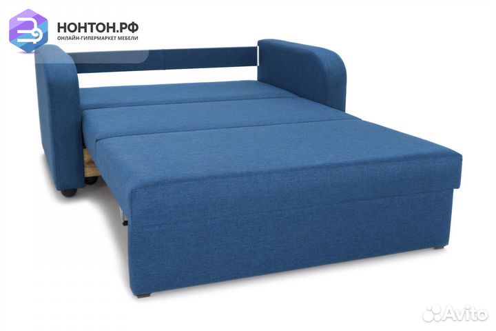 Диван Бруно рогожка синяя