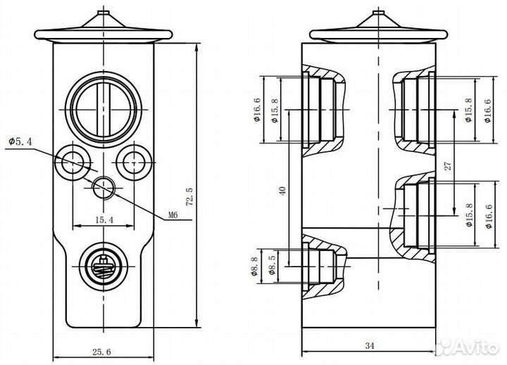 Клапан расширительный кондиционера ltrv 2530