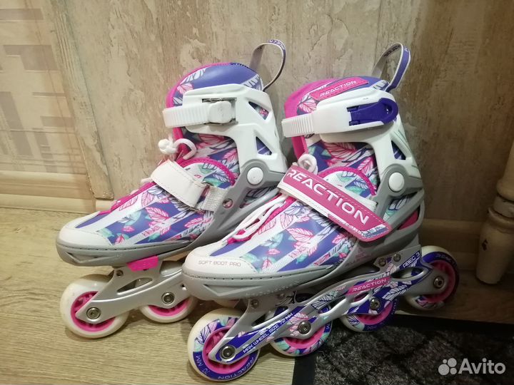 Ролики + шлем, защита, сумка для роликов