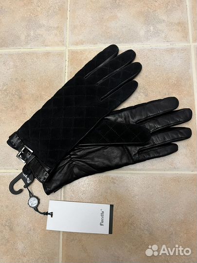 Перчатки женские кожаные новые