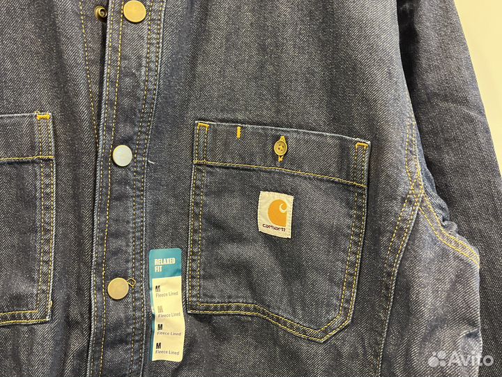 Джинсовая рубашка Carhartt Relaxed Denim Glacier