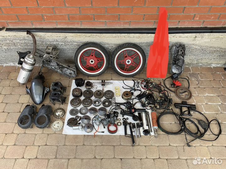 Полный разбор скутера Stels Skif, есть все