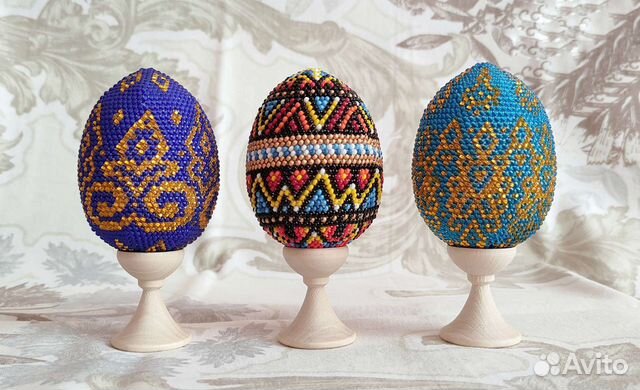 Пасхальное яйцо из бисера