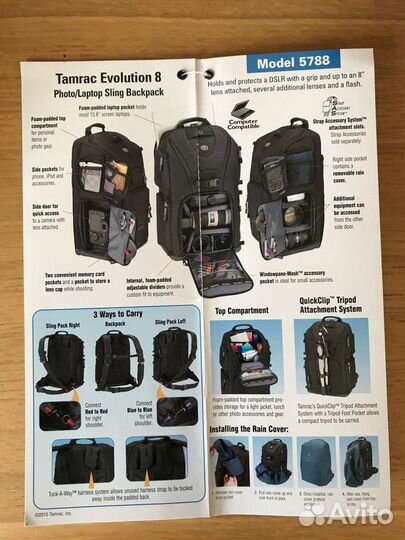 Фоторюкзак tamrac evolution 8 (5788)