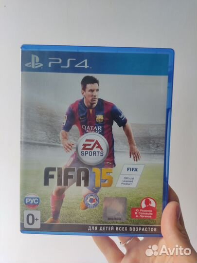 Диски на ps4. FIFA 15, 19 и 24