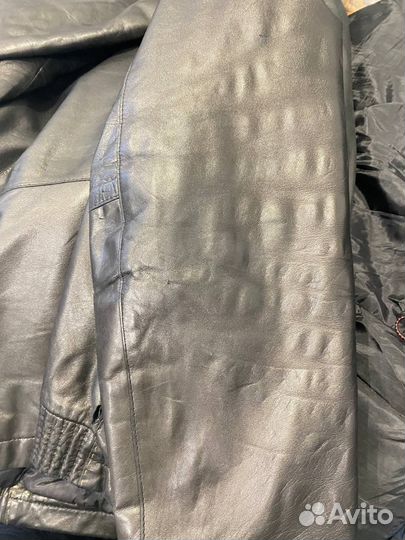 Кожаная куртка мужская бу