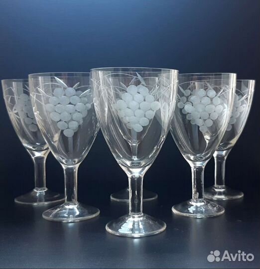 Старинные бокалы, фужеры, рюмки. Фото 1-10