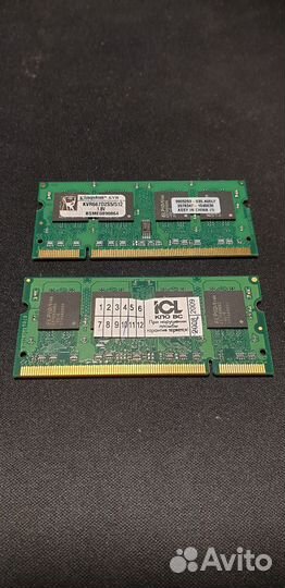 Оперативная память ddr2 sodimm 1gb