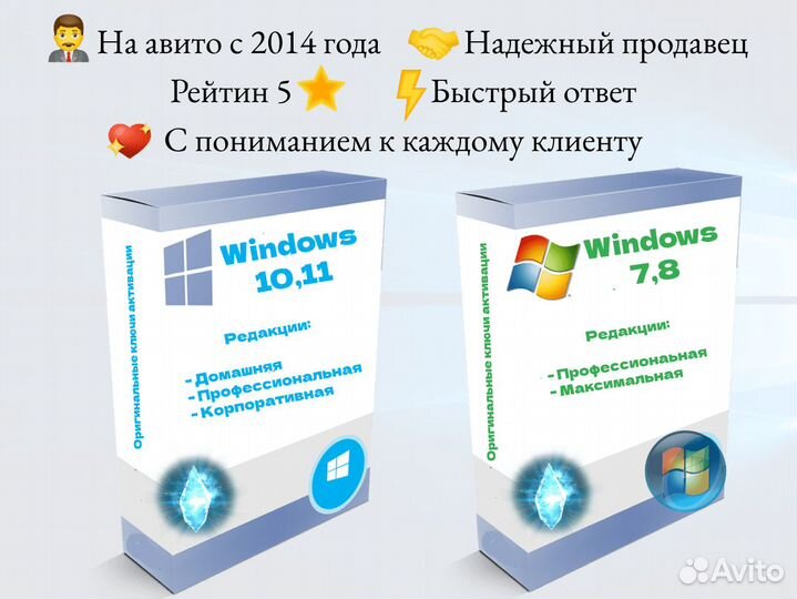 Ключи активации Windows 8,7,10,11 про/домашняя