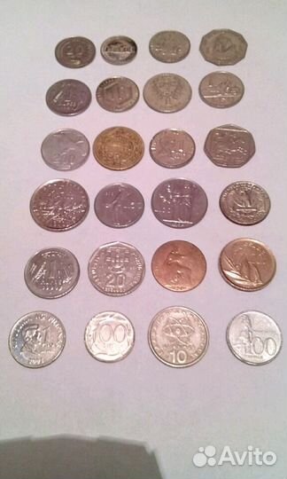 Иностранные монеты разных стран мира разного перио