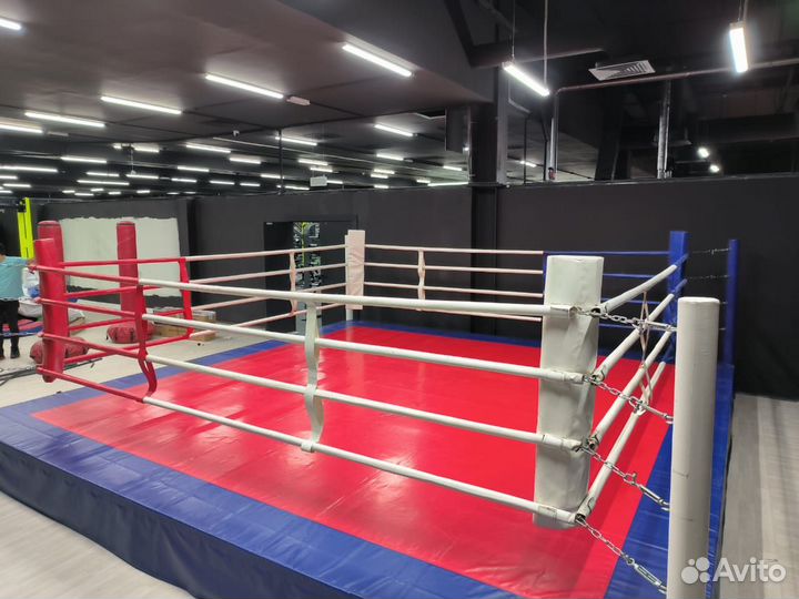 Ринг боксерский 6*6м с помостом 50см