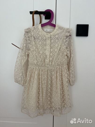 Платье zara для девочки нарядное 116