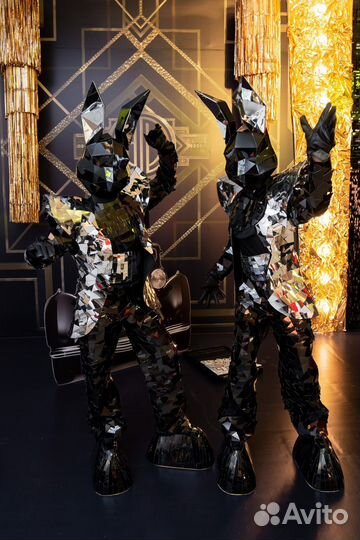 Шоу зеркальных заек на свадьбу, выпускной