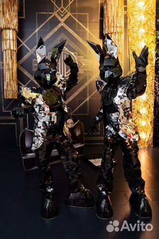 Шоу зеркальных заек на свадьбу, выпускной