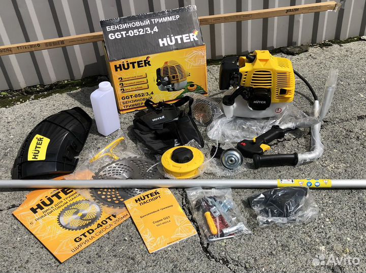 Триммер Huter 52 куб; 3,4 лс / Новый
